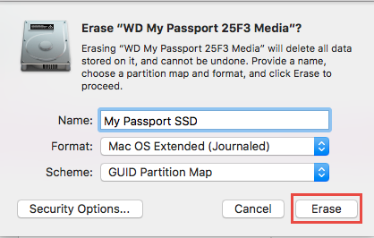 Western digital my passport format for mac guid partition maps